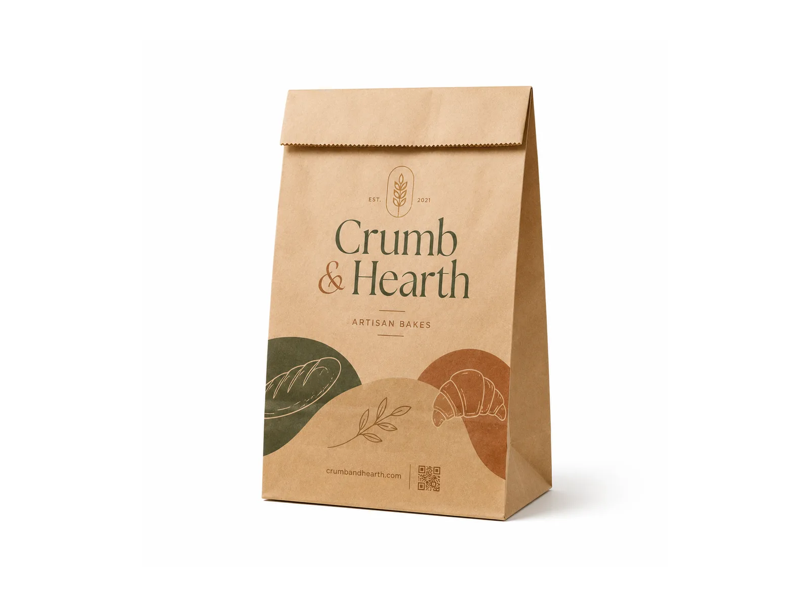 Custom packaging: Custom Flat-Bottom Paper Food Bags